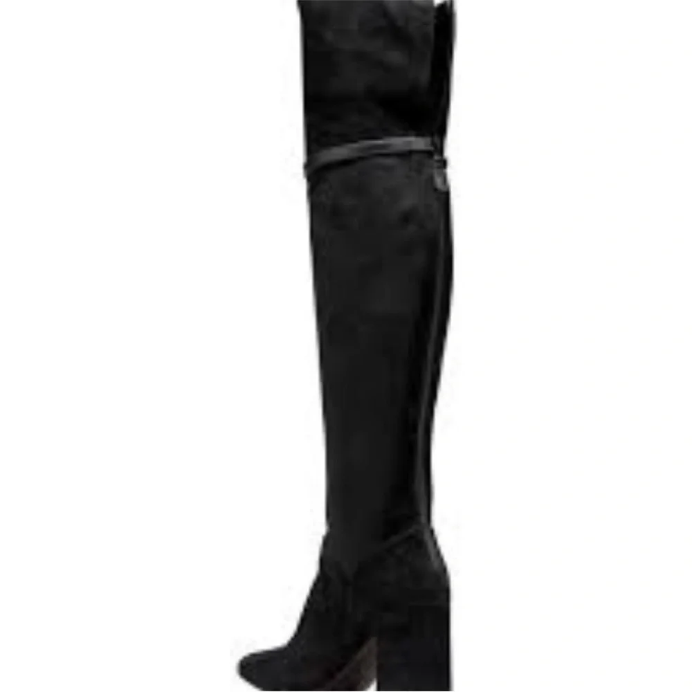 COLE HAAN | Darcia Over-the-Knee Black Suede Boot
